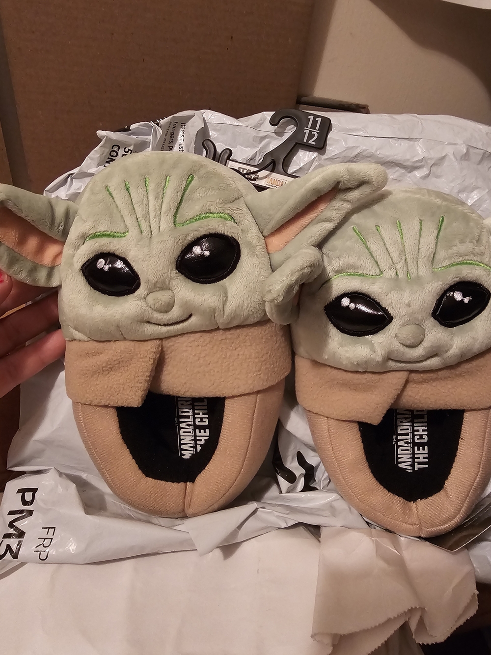 Star Wars The Child Plush Kids Slippers - Light Green & Tan